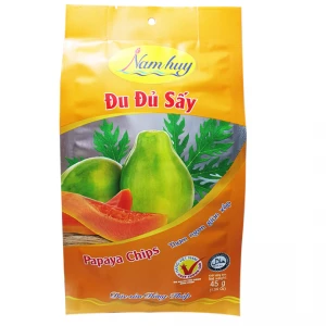 Tasty Flavour With Healthy Fruit Snack Packaging Dried Food PAPAYA CHIPS from Nam Huy Company