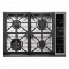 Tempered glass panel 2 burner smart touch screen gas cooker stoves / gas cooktop
