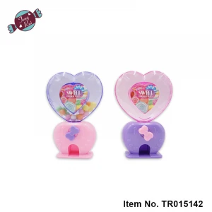 Tengrui new candy toy heart shaped candy machine with light