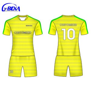 Thai quality wholesale soccer uniforms sets  2018 jersey football  men soccer wear