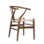 Import The High Quality Wishbone Chair Brown Y-Chair Solid Wood Dining Chairs Rattan Armchair /Professional factory from China