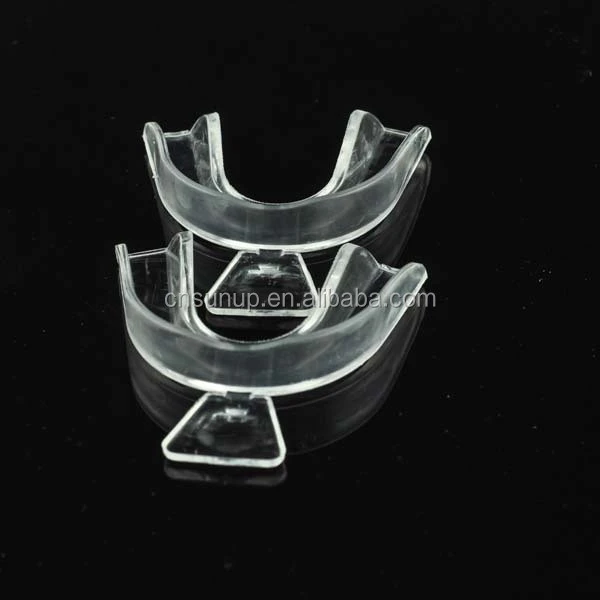 Thermoforming use with LED light teeth whitening bleaching dental mouth tray