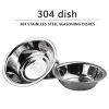 Thickened stainless steel dish mix food basin material basin to hold dish horse bowl button meat seasoning dish mixing bowl