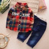 Top Leader Kids Baby Boys Shirt Clothes Clothing Sets Toddler Boy Outfits Suits Tops+ Jeans