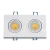 Import top quality 2*6w high brightness square downlight double 6w COB led downlight from China