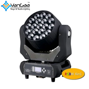 Top Quality Aura 19pcs 15W 4IN1 Caolor Mixing Zoom Beam Wash Moving Head Light