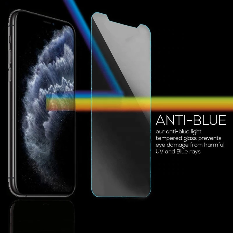 top quality  tempered protector blue light filter new glass screen film for iPhone  11 Pro Max