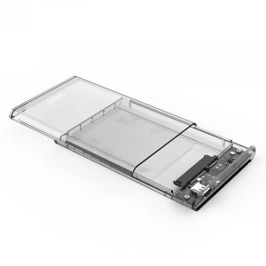 Top Selling ORICO Transparent Type C 2.5&#x27;&#x27; SATA SSD HDD Enclosure Tool Free Easy Detachable High Speed Transmission HDD Case