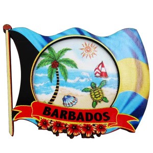 Tourist Souvenir Resin 3d Fridge Magnet for Barbados Island