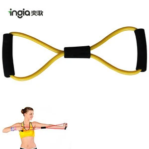 TPR 8 Shaped Elastic Tension Rope Chest Expander Resistance Exercise Bands