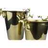 Trend Luxury Stainless Steel Champagne Ice Bucket with Deer Shaped Holder
