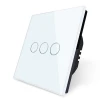 UK standard smart wall touch switch 3 gang  1 way  touch light switch electrical