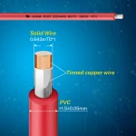 UL 1007 22awg Tinned Copper PVC Hook up Wire electrical cable 4 colors Kit