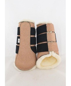 Unique High Quality Horse fleece  Brushing Boots  Protection Boots Horse Wear Equestrian horse riding equipment