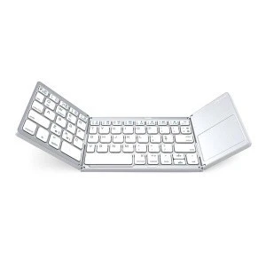 Universal foldable bluetooth keyboard with with touch pad combo