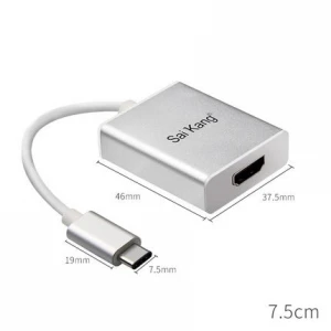 USB 3.1 Type-c to 4K HDTV converter mobile/laptop synchronously transmit video and audio to TV and projector