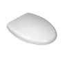 V Shape Elongated White Toilet Seat Plastic White Toilet Seat Cover With Quick-Release Hinges for Easy Installation