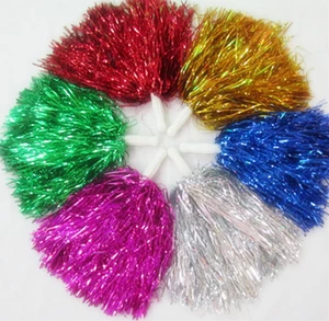 Various Colors Cheerleading Sports Plastic Pompom Cheering Pom Poms
