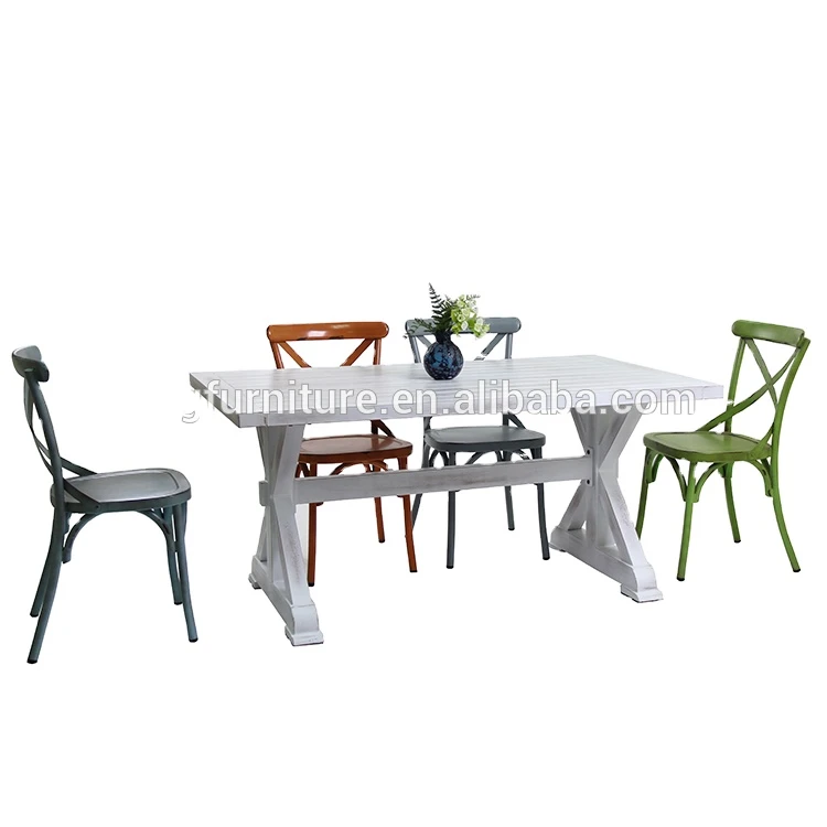 Vintage Classical  Restaurant Outdoor Wedding Party Table Chair Furniture For Garden