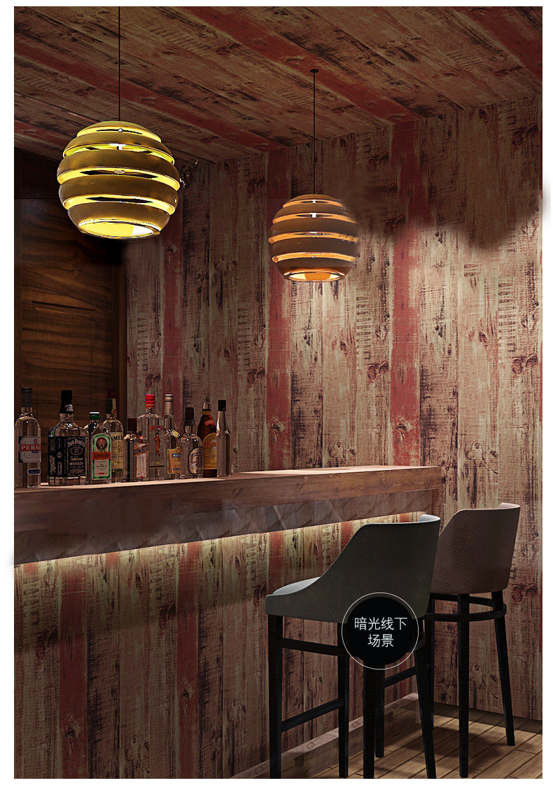Buy Vintage Wood Grain Wallpaper, Interior Home Decoration Wall ...
