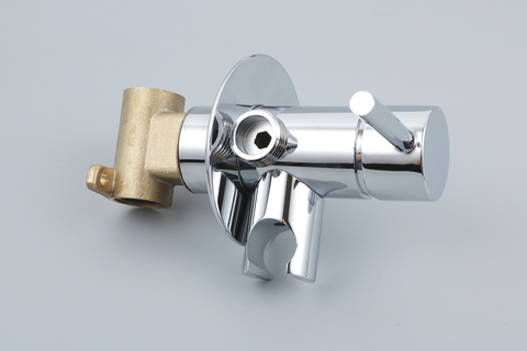 Brass Wall-Mount Concealed Bidet Spray Set – Hot & Cold Mixer, Chrome, Handheld Shattaf With 47” Stainless Steel Hose, NPT 1/2”