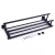Import Wall-mounted towel bathroom rack toilet stainless steel  towel rack with two towel bar wall hangers from China