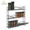 Wall Mounted Wire Mesh Metal 3 Shelf Multipurpose Kitchen Spice Storage