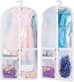 Waterproof Wedding Dress Dance Clear Plastic PVC Suit Garment Bag Travel Clothes Organizer
