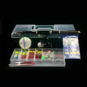 WEIHE 56 piecesTelescopic Fishing Rod Combo and Fishing Reel lure accessories Full Kit combo