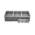 Wells MOD-300TDM Built-In Electric Food Warmer w/ Manifold Drain- 3 Pan Capacity