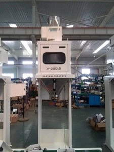 Wheat granule bagging machine with conveyor and sewing machine