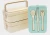 Import Wheat straw double layers lunch box with tableware from China