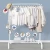 Import White Color Simple Houseware Freestanding Clothes Garment Organizer Coat Cloth Rack from China