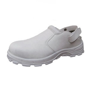 White fiber anti-static nurse medical safety shoes, medical sandals,white sandal kitchen shoes with steel toe SNM6104