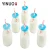 Import Wholesale 200ml soy yogurt milk glass milk bottle with straw from China