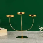 Wholesale 3 Heads Tea light Candle Holders for Dining Table Centerpiece  Coffee Table Modern Candle Stand for Home Decoration