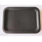 wholesale anti-slip non-slip rectangle plastic fiberglass hotel restaurant serving tray made of fiber glass plastic pp rubber