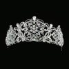 Wholesale Baroque  silver pearl  bridal princess birthday tiara wedding dress crown hair accessories