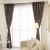 Import Wholesale bulk modern polyester  woven linen blackout jacquard curtain from China