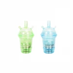 Wholesale Cheap Custom Plastic Hookah Travel LED Light Portable Hookah hose Cup Shisha car hookah