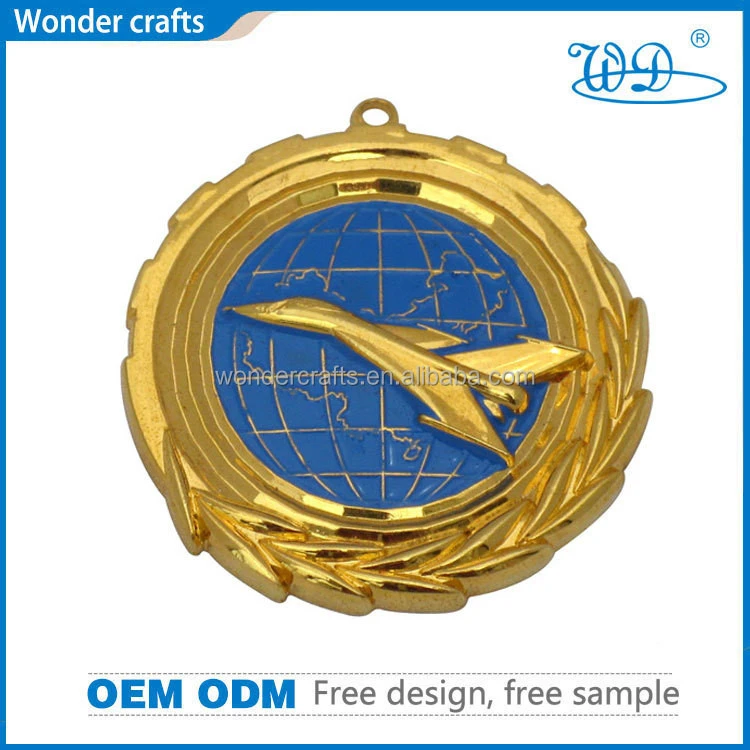 wholesale cheap diecasting round shape smooth edge gold plated aluminum red copper paper stick blue soft enamel colored irish me