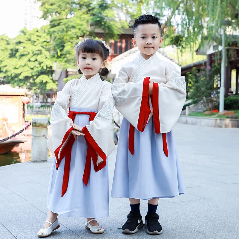 Wholesale Children suit Traditional Clothing Boy And Girl Children Traditional costume Hanfu dress