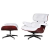 Wholesale Classic Design Lounge Chair With Ottoman In Wood Veneer