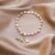 Import Wholesale Copper Beads CZ Micro Paved Mermaid Tail Charm Fresh Water Pearl Bracelet from China