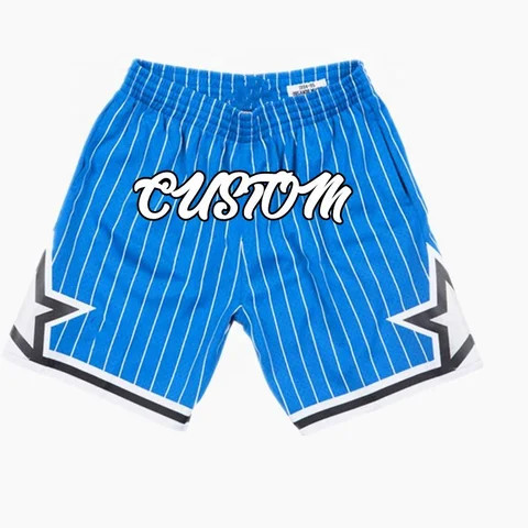 Wholesale double layer mesh zipper pockets just don stitched embroidery mens custom basketball shorts