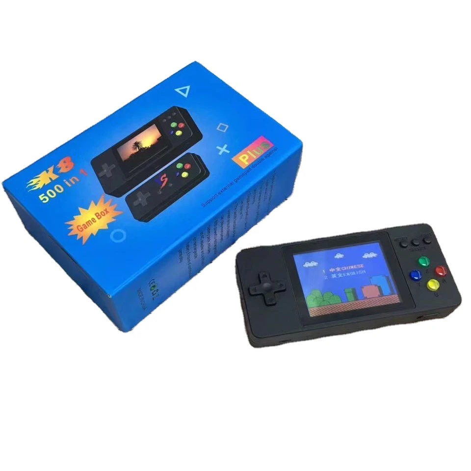 wholesale handheld controller 3.0 Inch Video Game Players Built-in 500 Games K8 retro game console for children