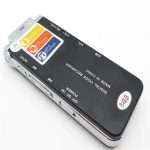 Wholesale High quality digital voice recorder 8GB Mini USB Flash Digital Audio Voice Recording 650Hr Dictaphone MP3 Player Black