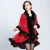 Import Wholesale new made knitted faux fox fur poncho cape genuine handmade plaid fur shawls from China