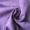 wholesale polyester amara crushed microfiber 4 way stretch printed bronded suede fabric for garment dust coat hometextile