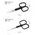 Import Wholesale Price 2.0mm Green Painting Beauty Scissors eyebrow Scissor For Man from Pakistan